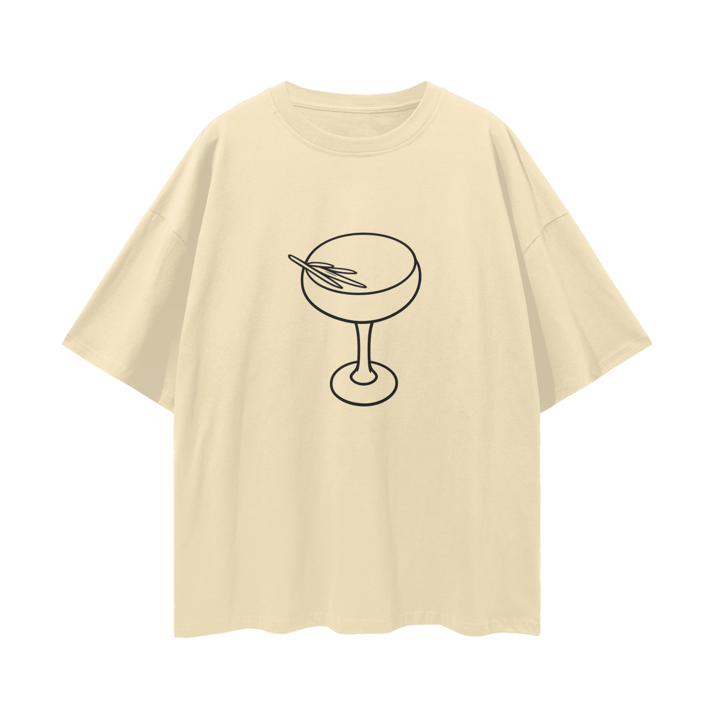 The Grocer Outline Loose Drop Shoulder T-Shirt