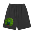 BrusselCock Snow Washed Raw Hem Shorts