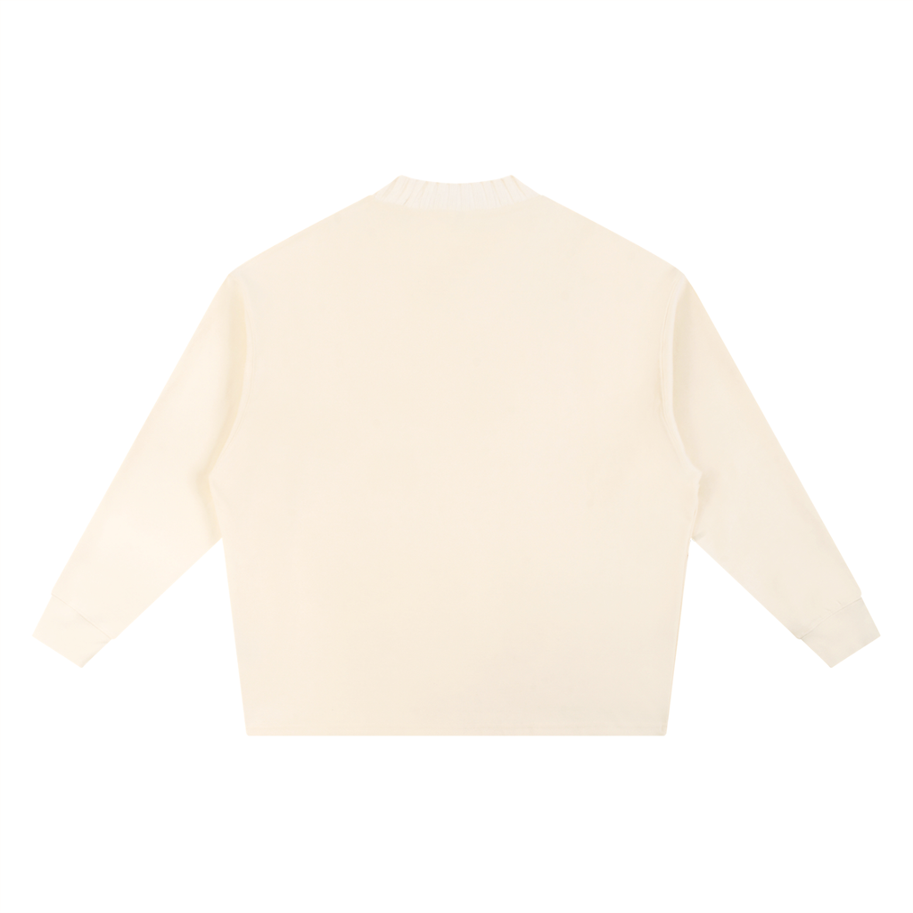 Queen of Champagne Knitted Round Neck Oversize Sweatshirt