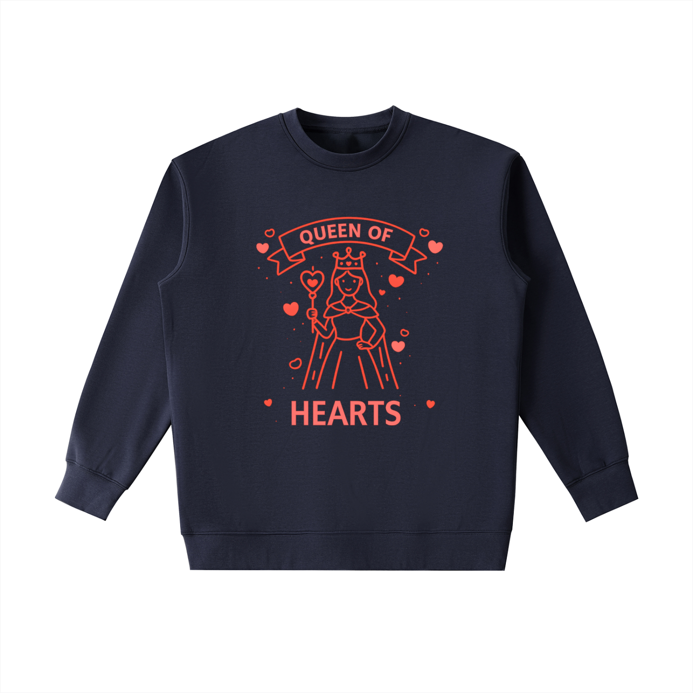 Queen of Hearts Weighted Crewneck Sweatshirt