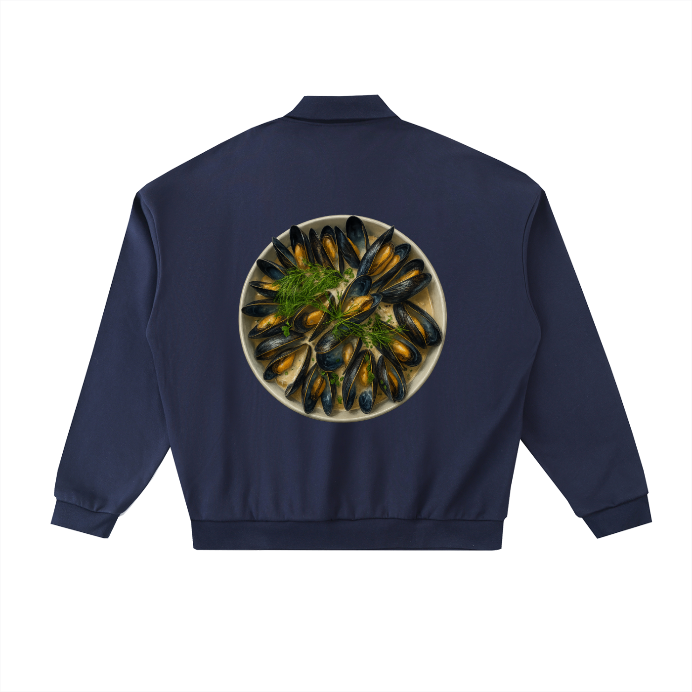 Heavyweight Fleece Polo Sweatshirt