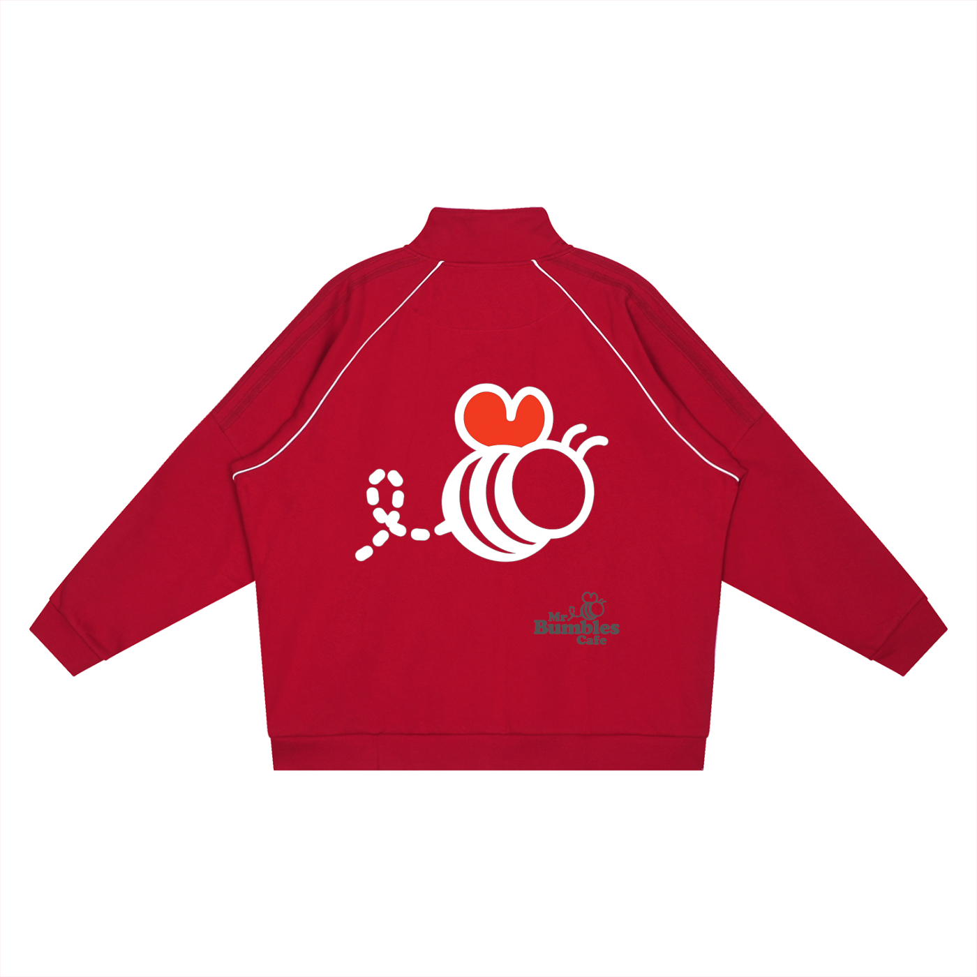 Reflection Striped Raglan Sleeve  Jacket