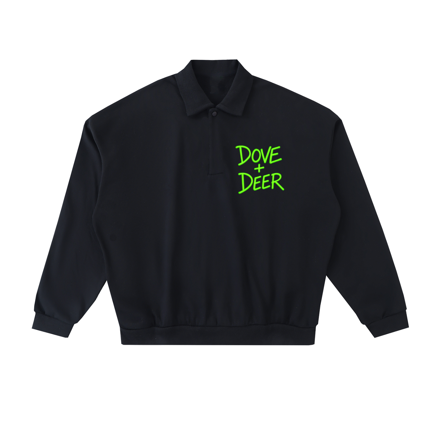 Heavyweight Fleece Polo Sweatshirt