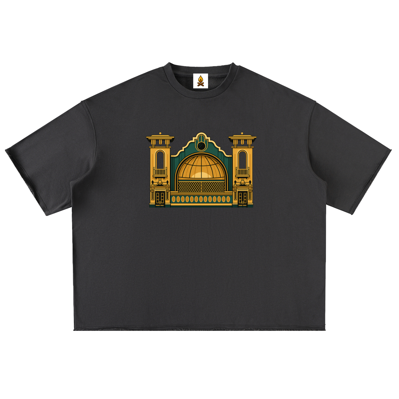 Park Playhouse Washed Rolled Hem Half Sleeve T-Shirt