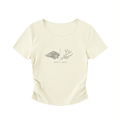 Dove + Deer Ruched Bodycon Crop Top