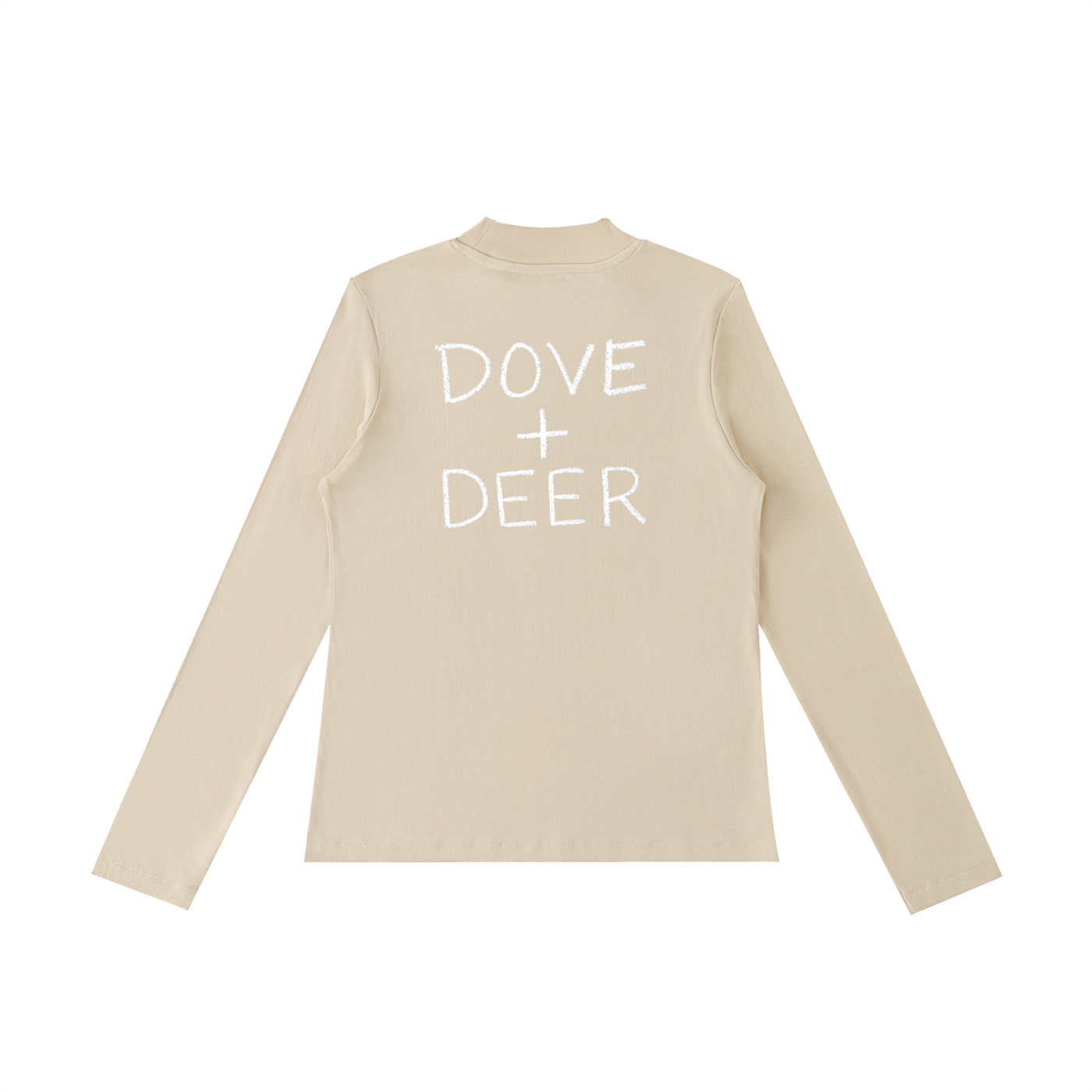 Ani's Mocha Cake Mock Neck Long Sleeve T-Shirt