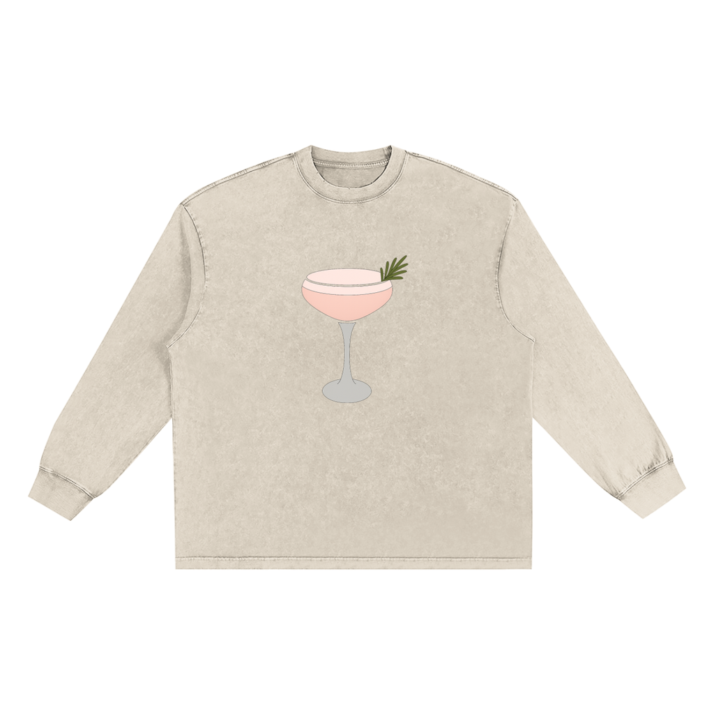 Snow Washed Frayed Edge T-Shirt