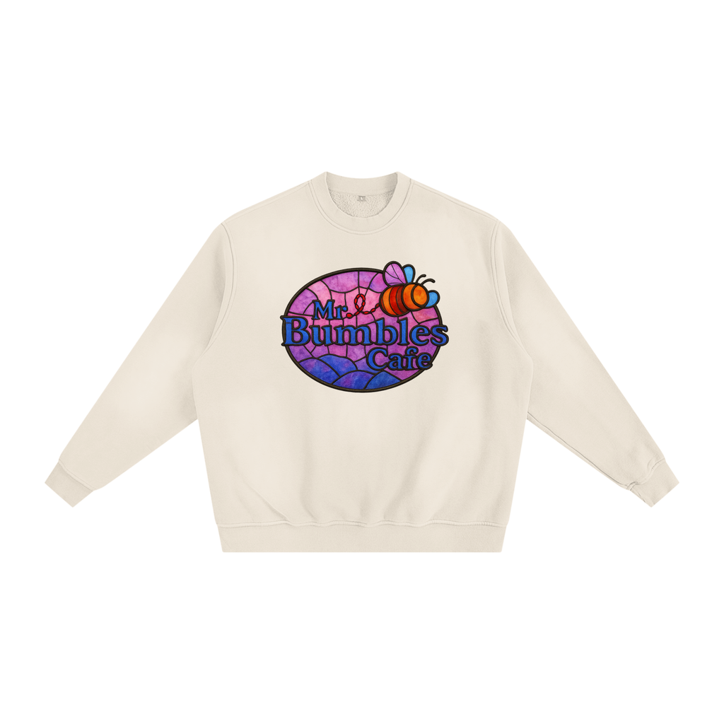 Bumbles Stained Glass Logo Sunfade Fleeced Sweatshirt