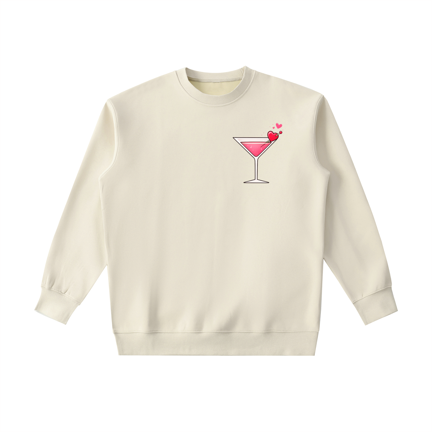 A Lovely Martini Weighted Crewneck Sweatshirt