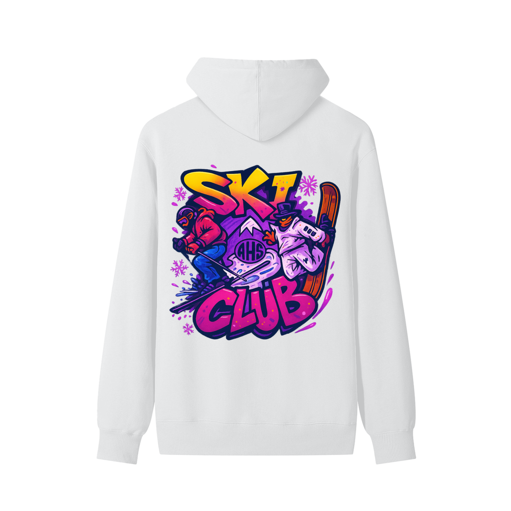 AHS Ski Club Graffiti Back 2 Unisex Cotton Hoodie