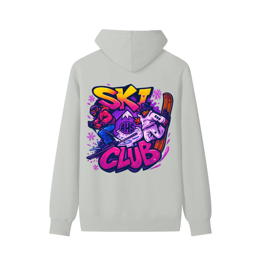 AHS Ski Club Graffiti Back 2 Unisex Cotton Hoodie