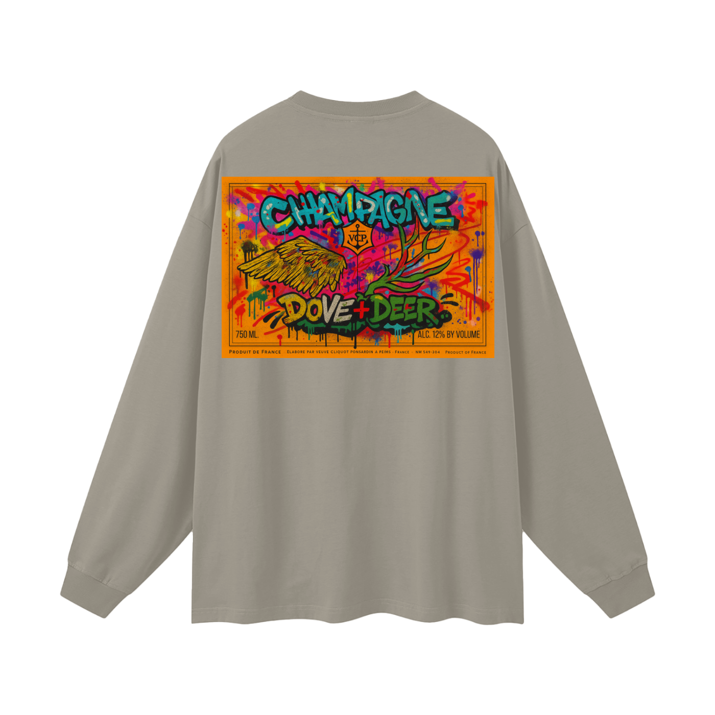 DD Clic Graffiti Oversized Unisex Long Sleeve T-Shirt
