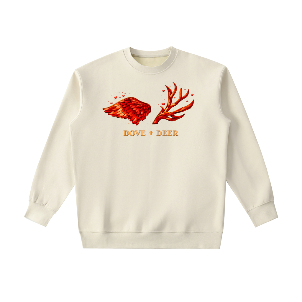 Dove and Love Weighted Crewneck Sweatshirt