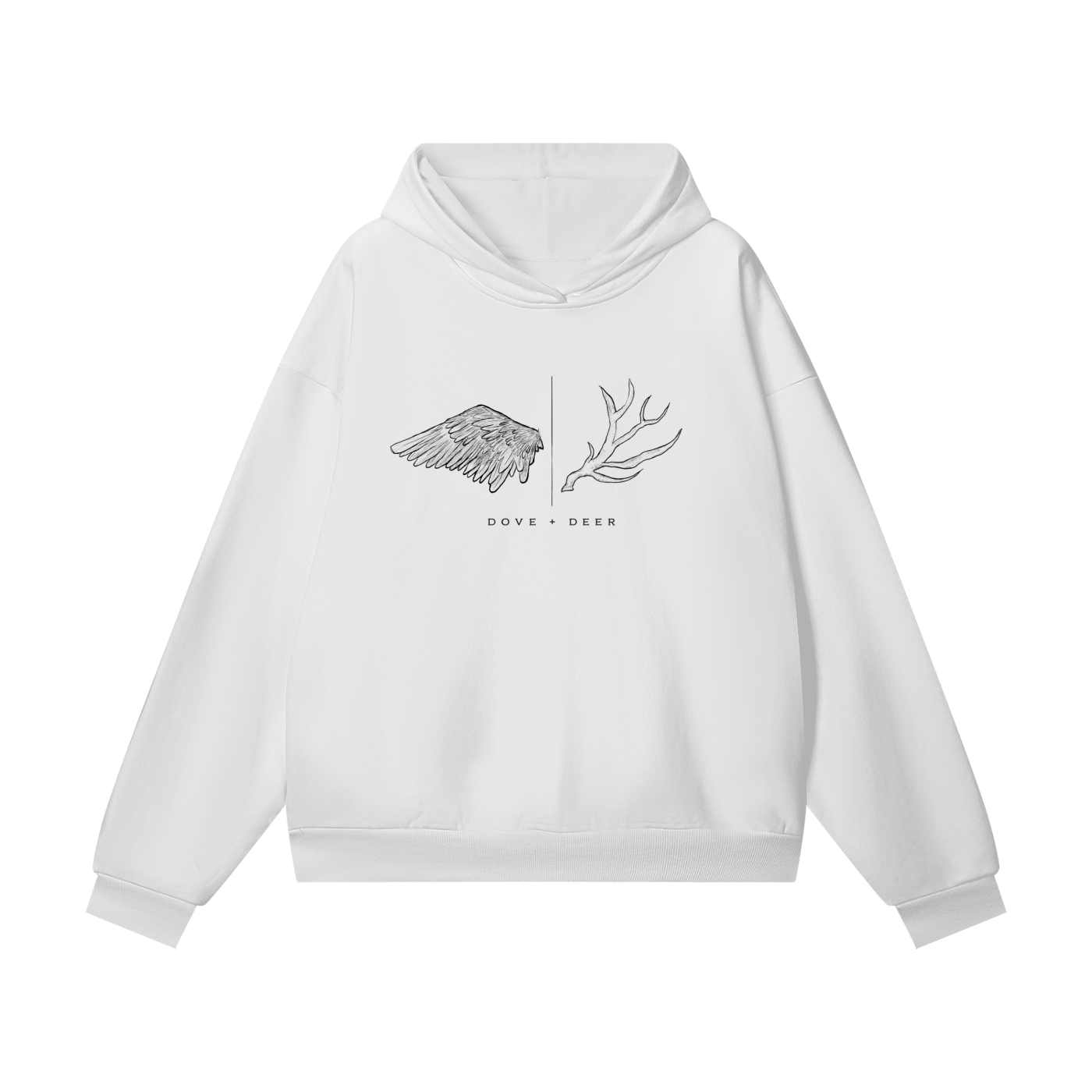 Dove + Deer Logo Heavyweight Hidden Pocket Fleece Hoodie