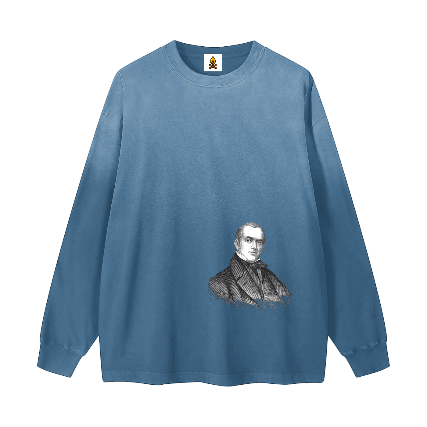 J. Buel Bust Gradient Washed Long Sleeve T-Shirt