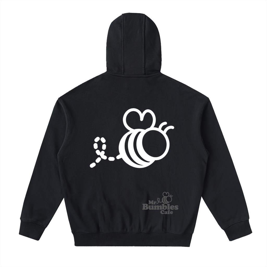 Bumbles Bee Drop-Shoulder Zip Up Hoodie