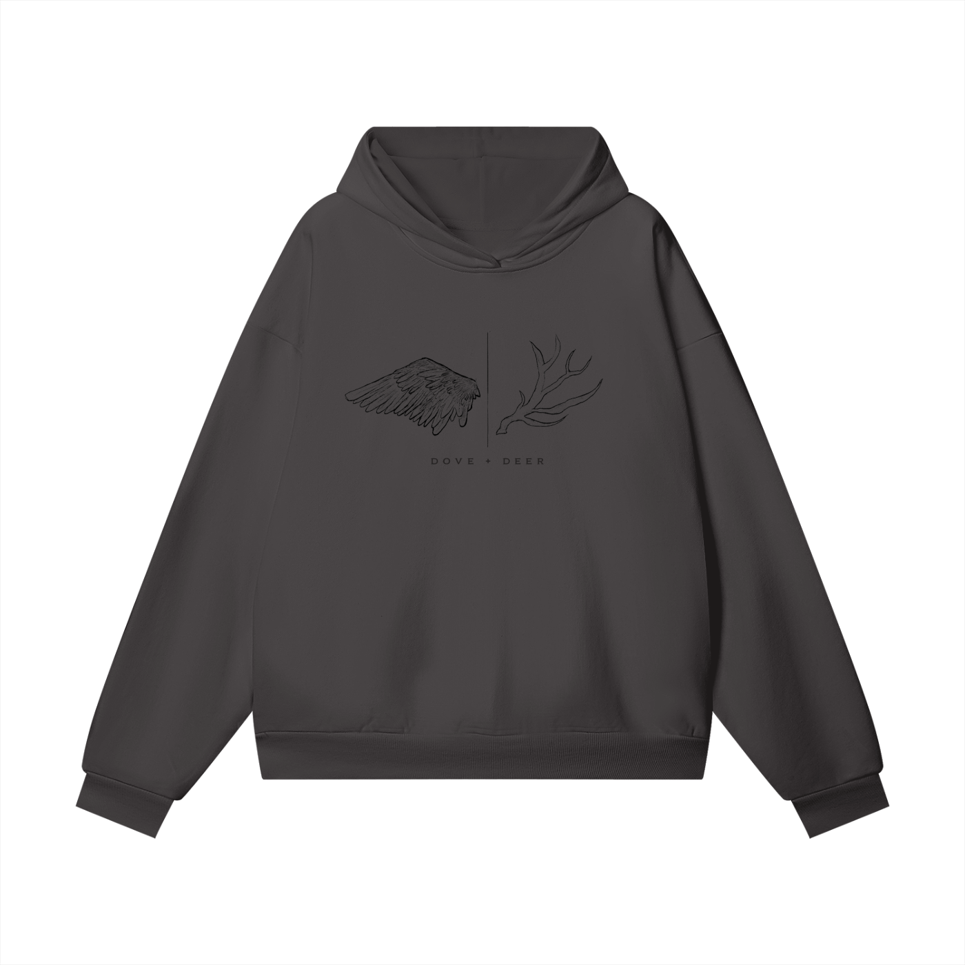 Dove + Deer Logo Heavyweight Hidden Pocket Fleece Hoodie