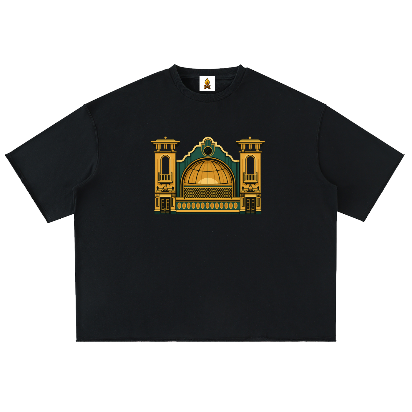 Park Playhouse Washed Rolled Hem Half Sleeve T-Shirt