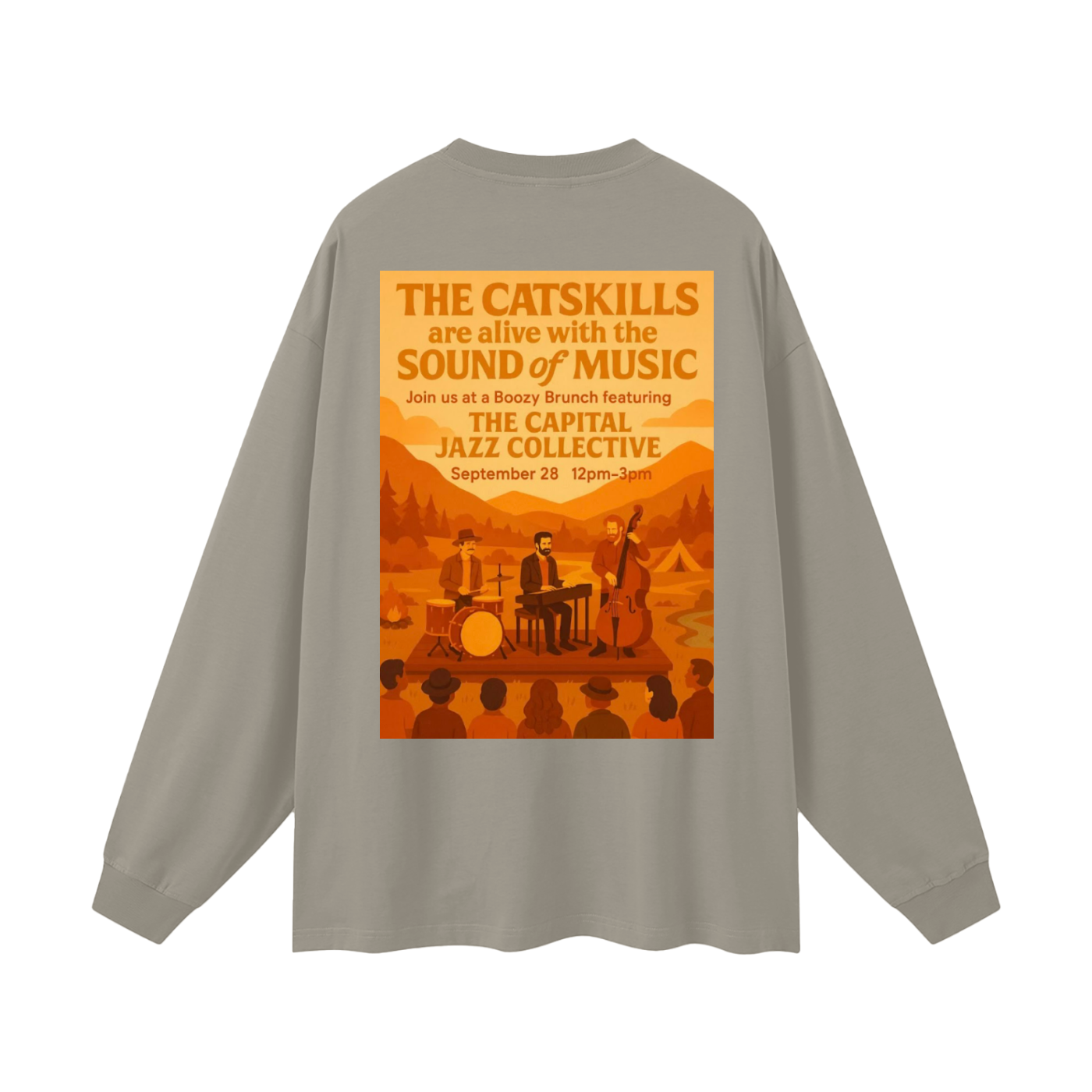 Capital Jazz Collective Fall Show Oversized Unisex Long Sleeve T-Shirt