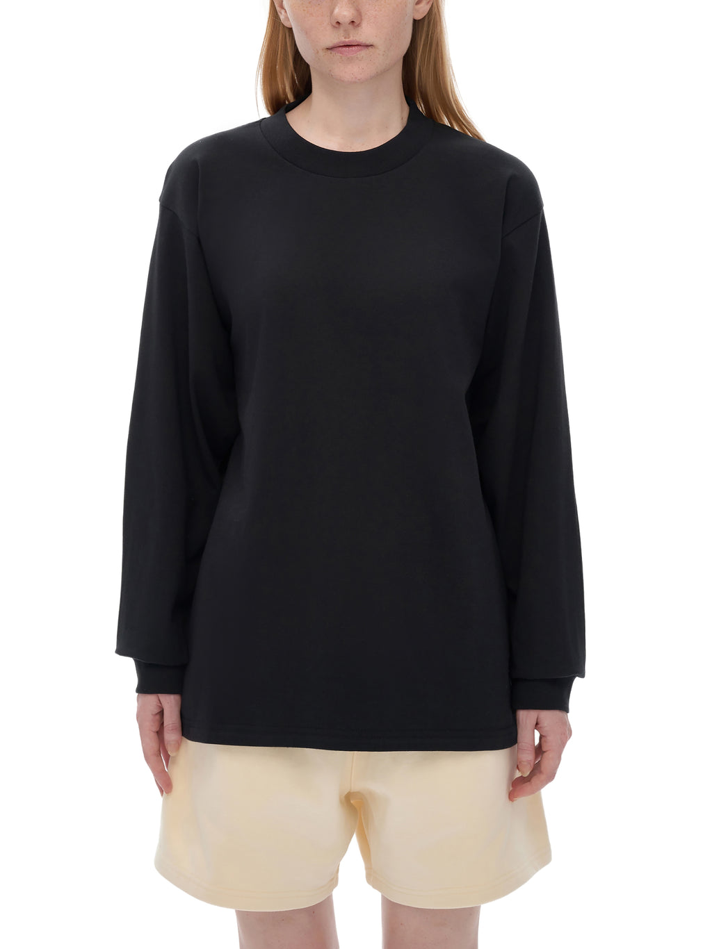 APSTA Neon Crew Neck Drop Shoulder Long Sleeve Shirt