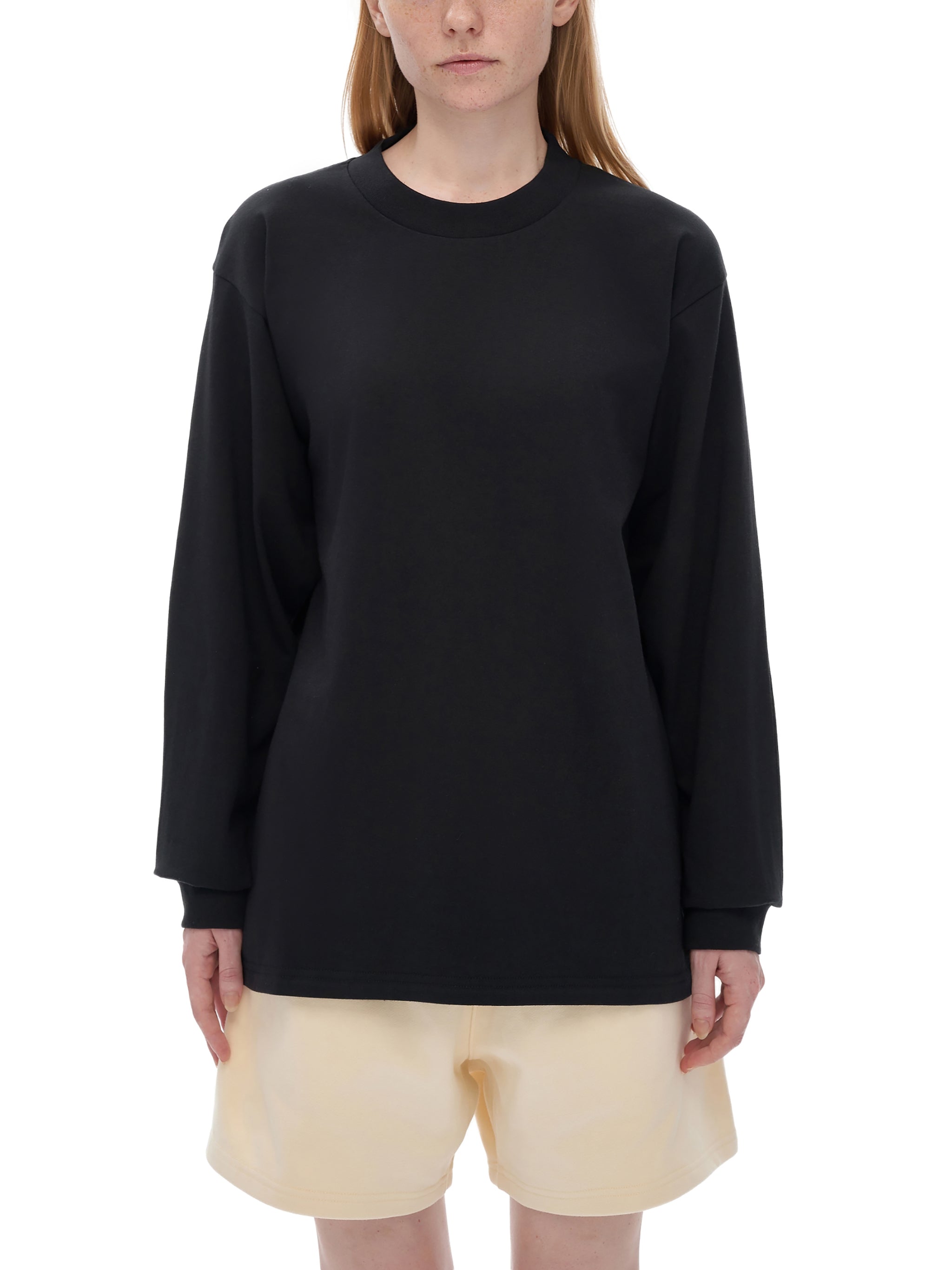 APSTA Neon Crew Neck Drop Shoulder Long Sleeve Shirt