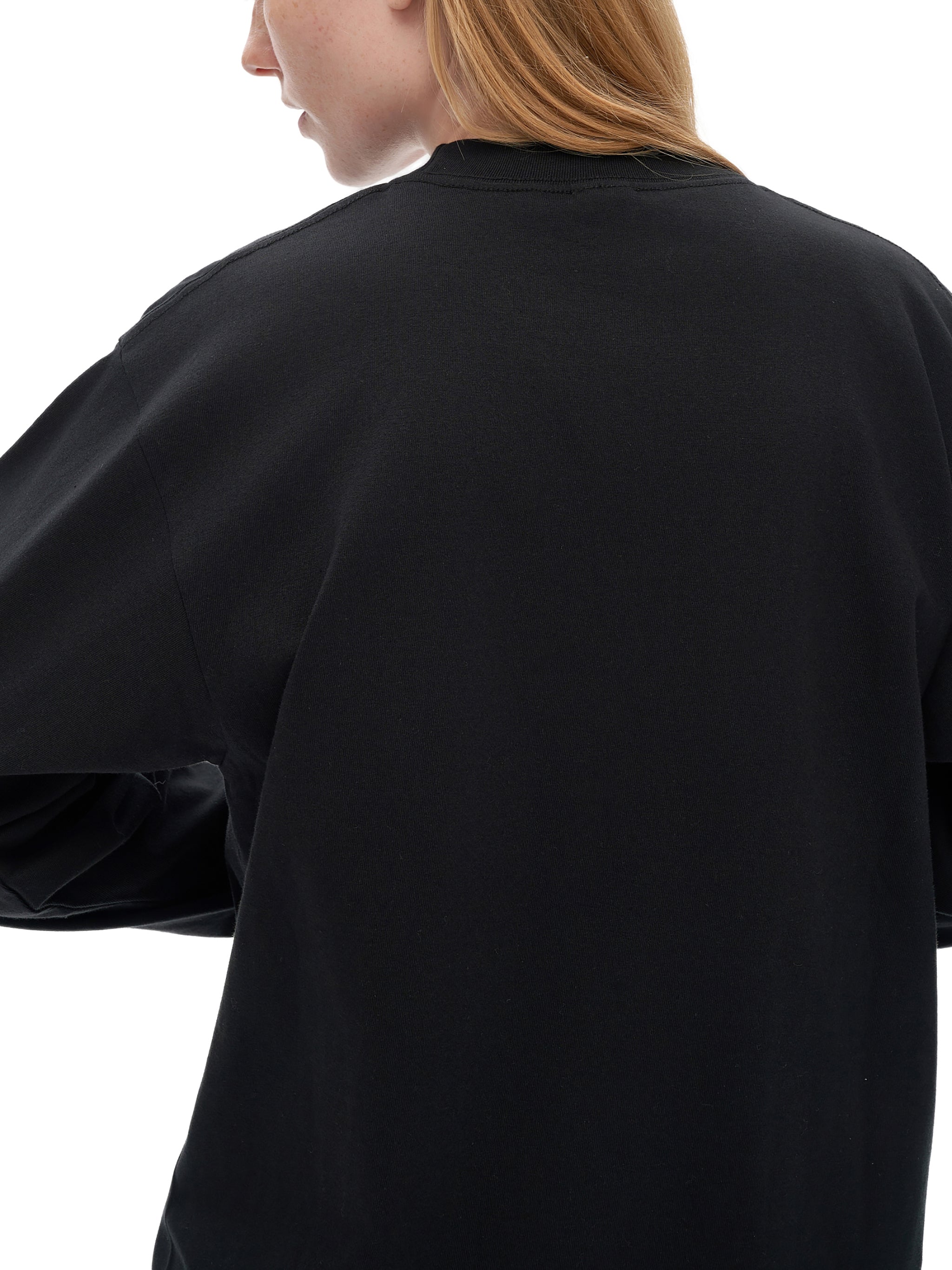 APSTA Neon Crew Neck Drop Shoulder Long Sleeve Shirt