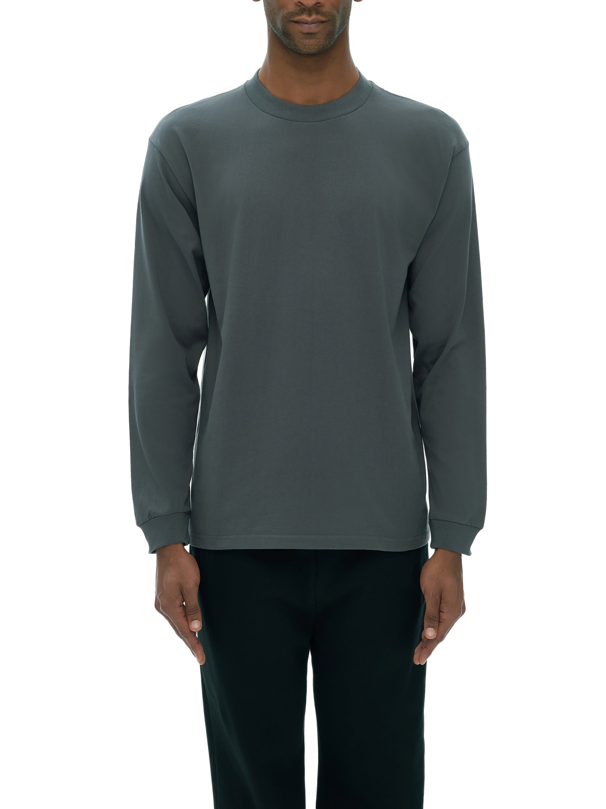 APSTA Neon Crew Neck Drop Shoulder Long Sleeve Shirt