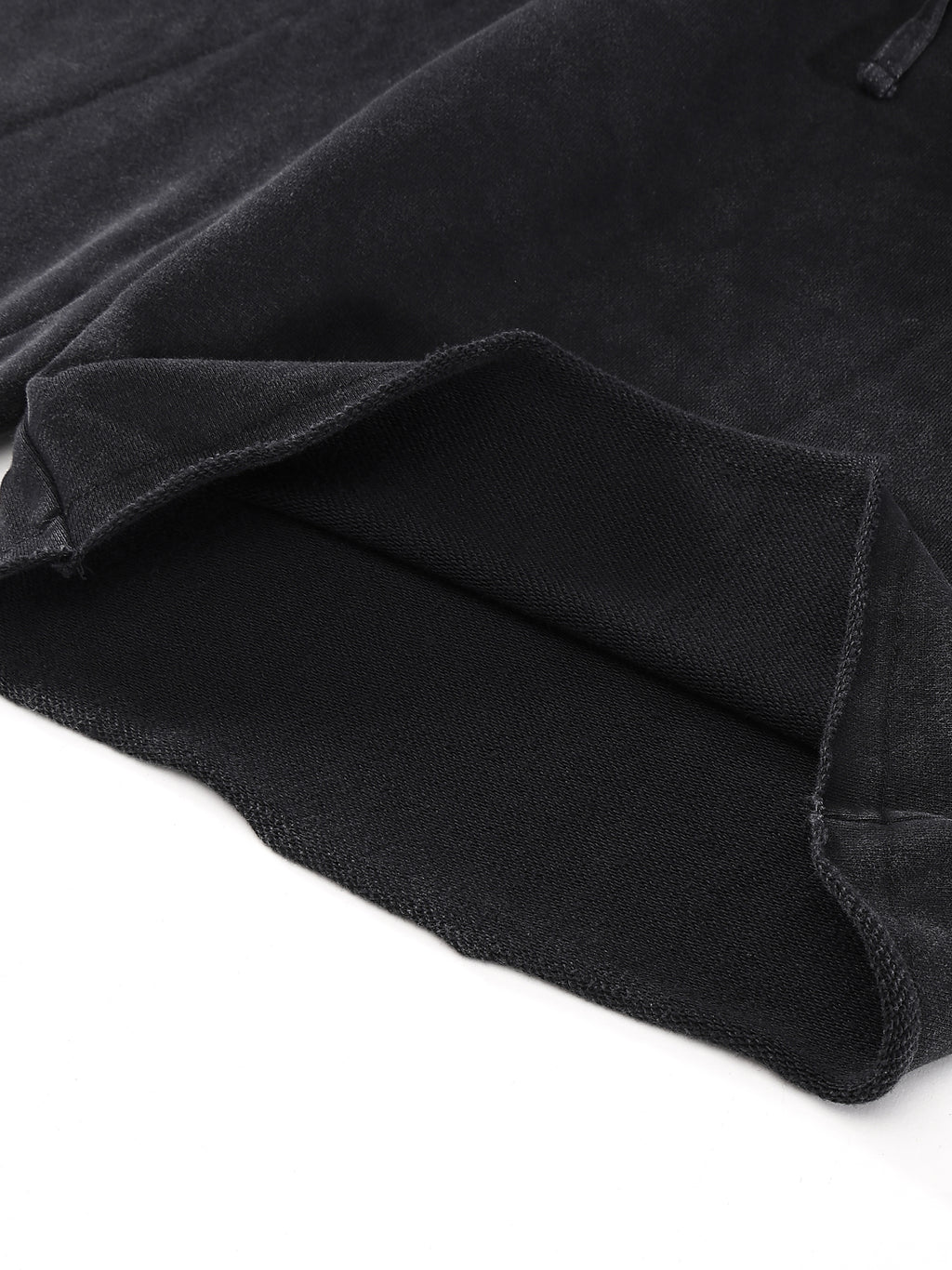 BrusselCock Snow Washed Raw Hem Shorts