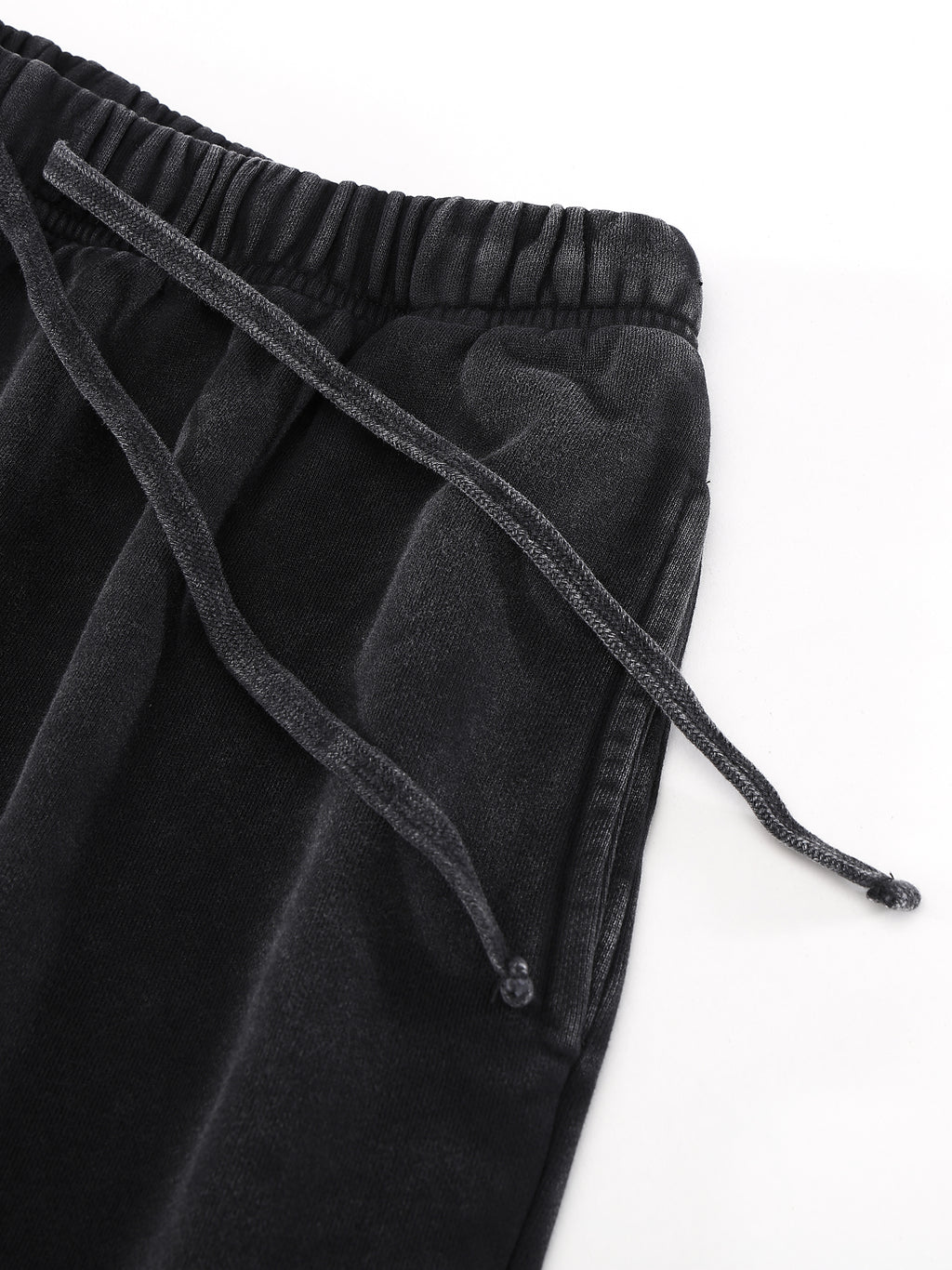 BrusselCock Snow Washed Raw Hem Shorts