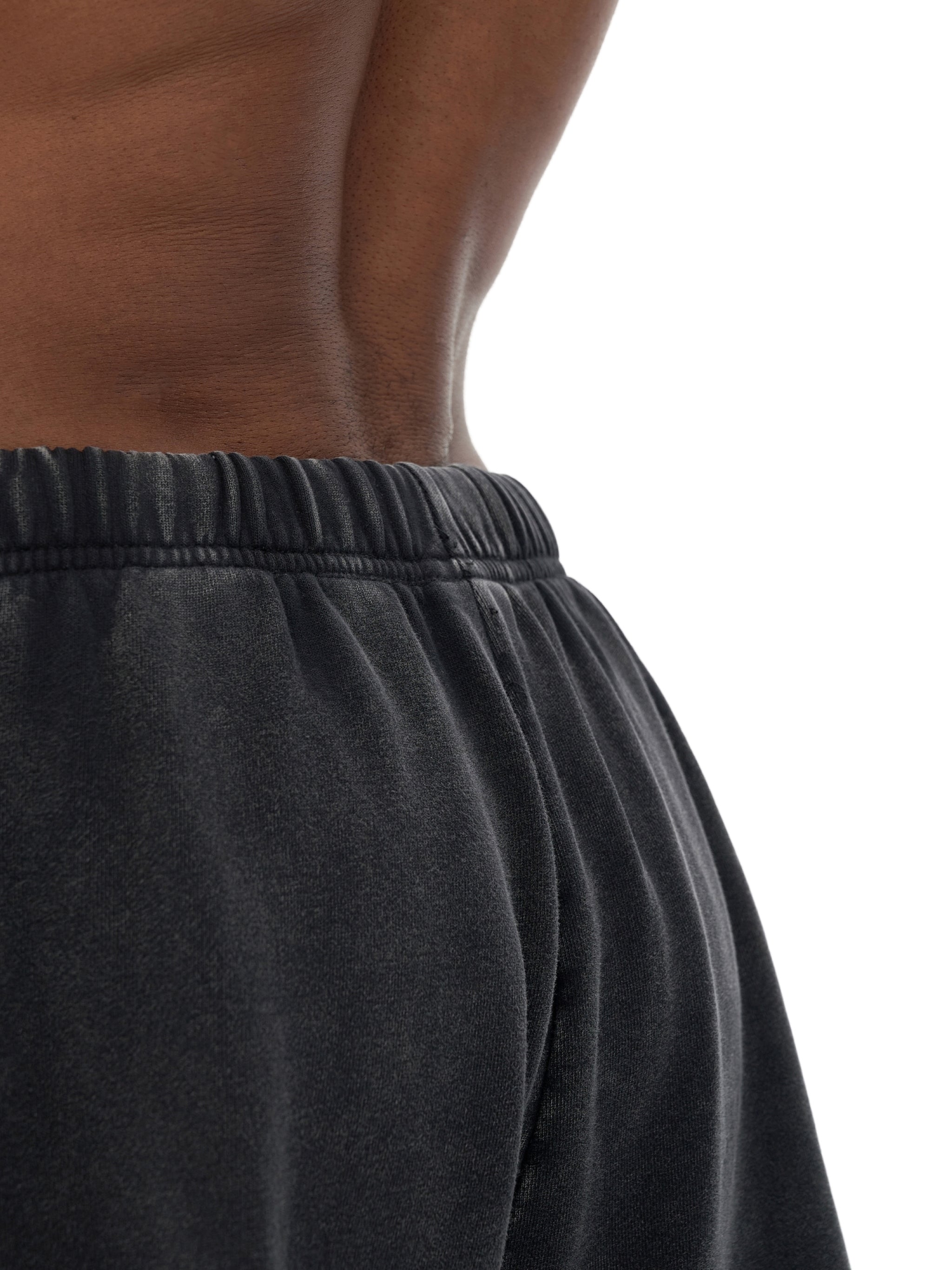 BrusselCock Snow Washed Raw Hem Shorts