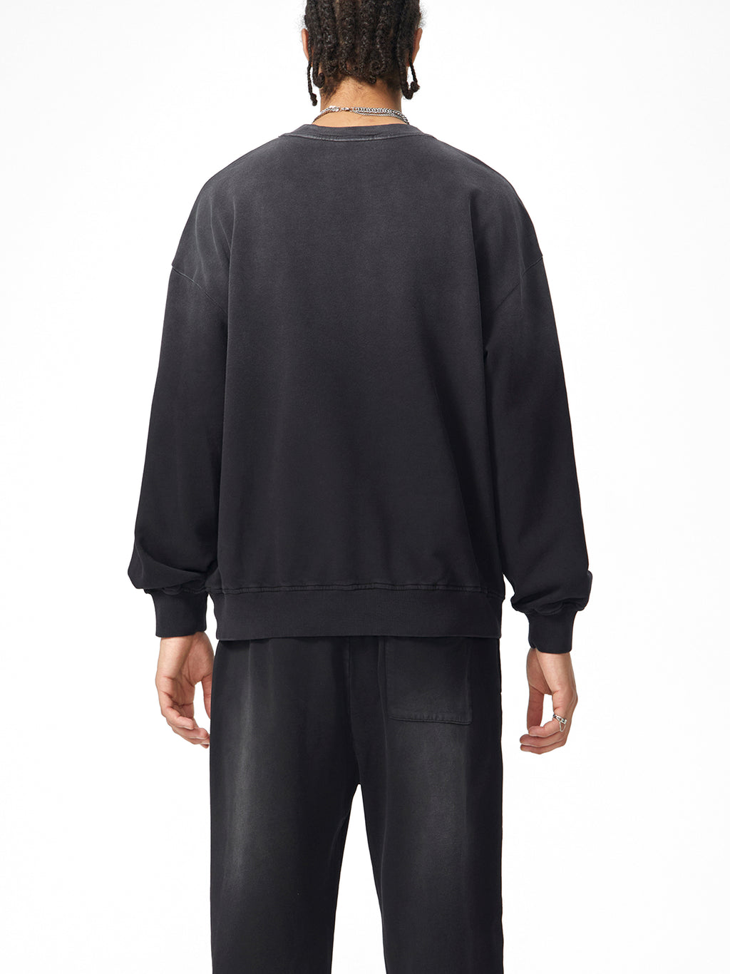 Bumbles Logo Sunfade Drop-Shoulder Cotton Sweatshirt