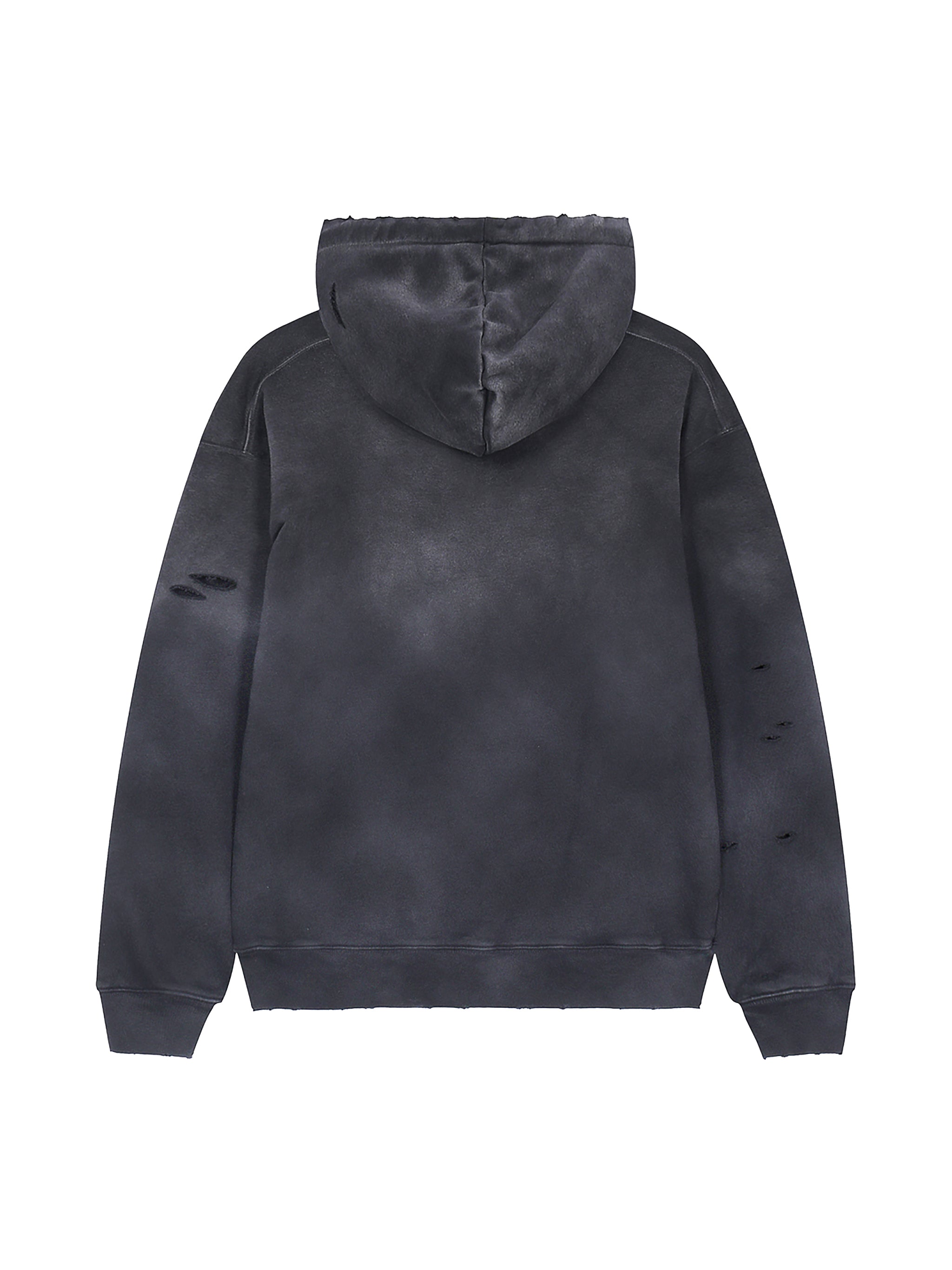 Distressed Vintage Wash Hoodie