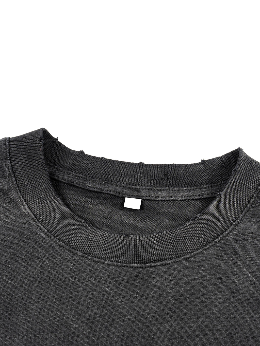 Dove + Deer Espressotini Sunfade Hand-Frayed Faux Two-Piece T-Shirt