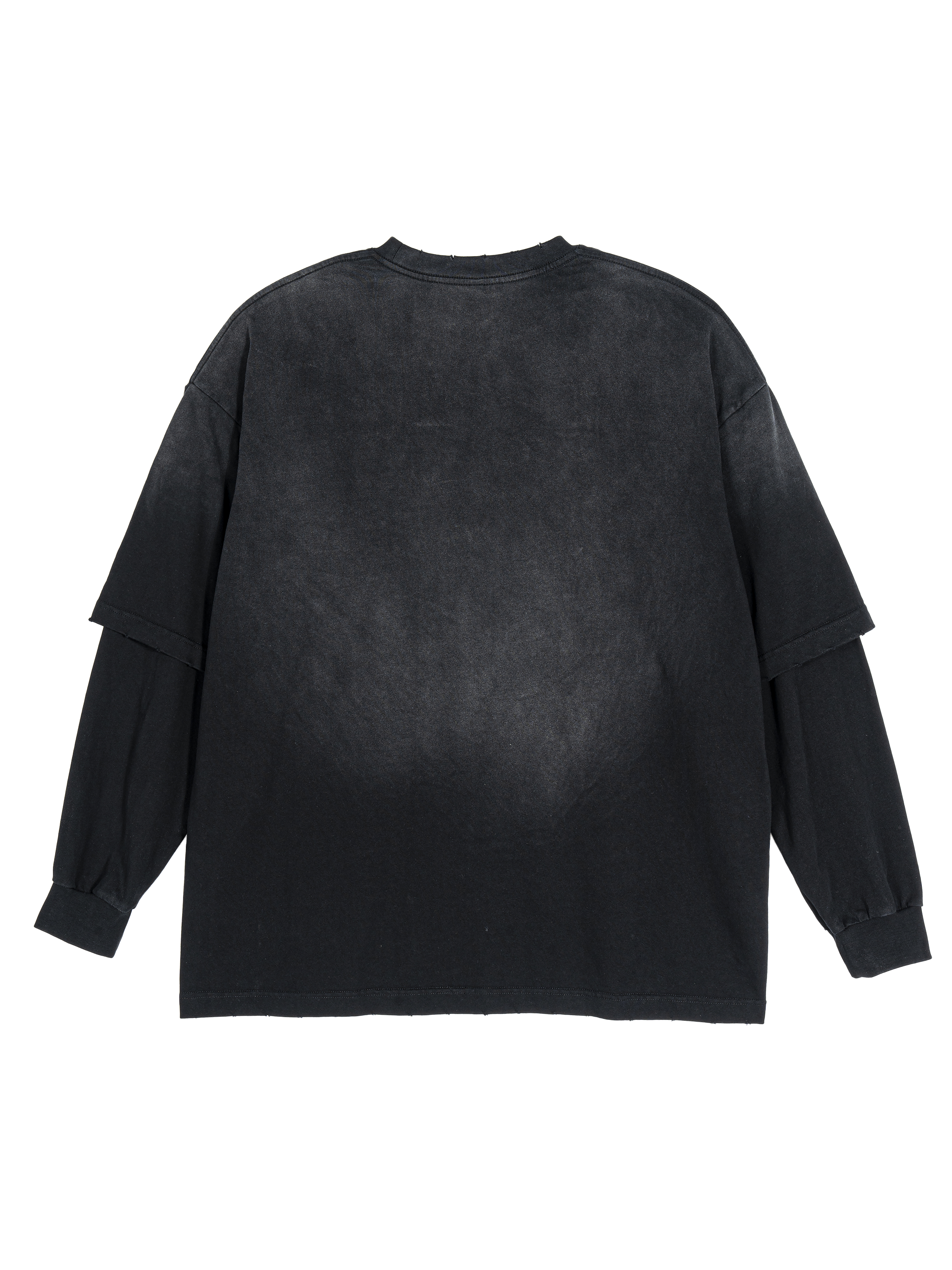 Buel House Sunfade Hand-Frayed Faux Two-Piece T-Shirt