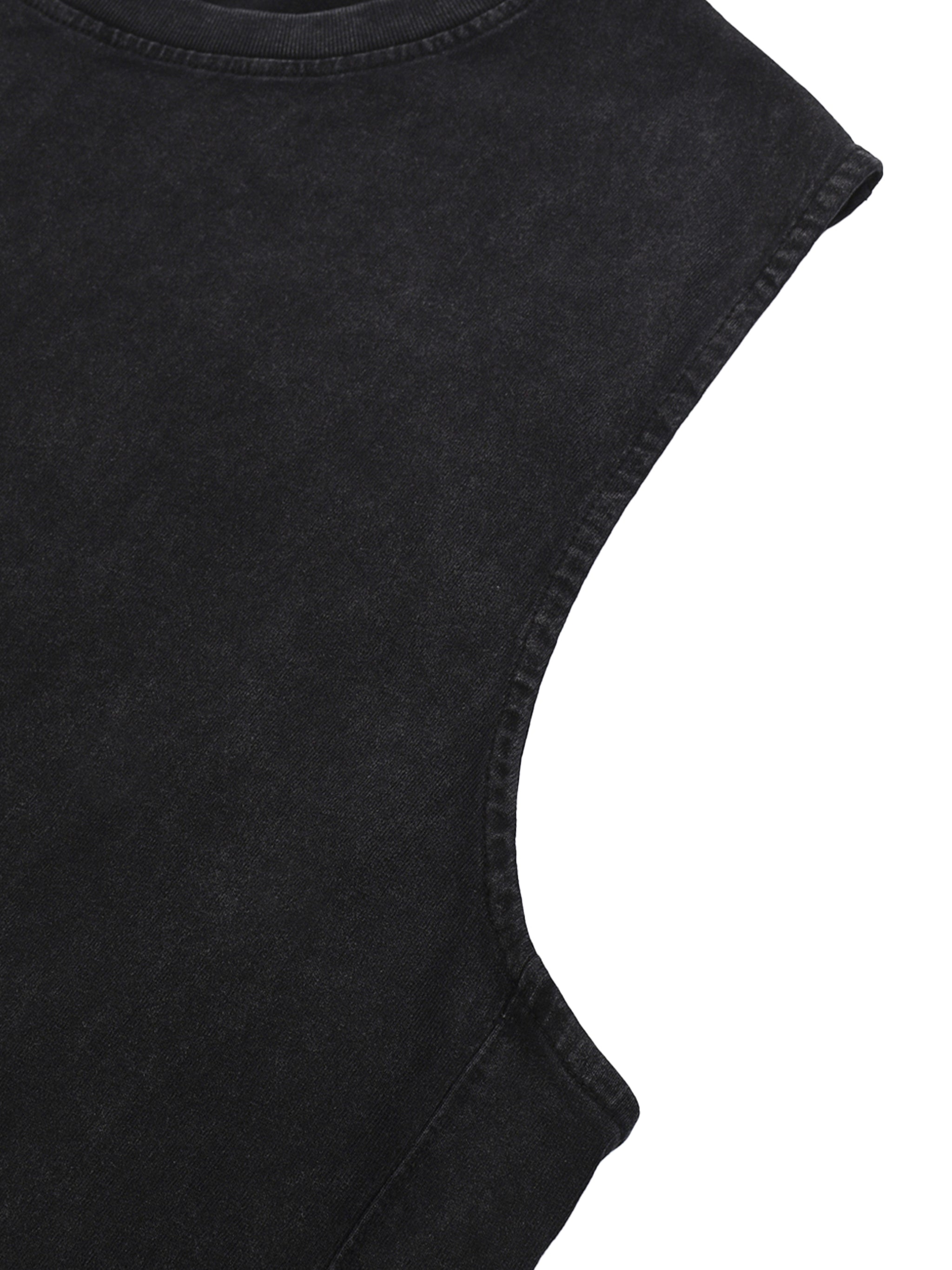 Tulip Grocer Snow Washed Raw-Hem Tank Top