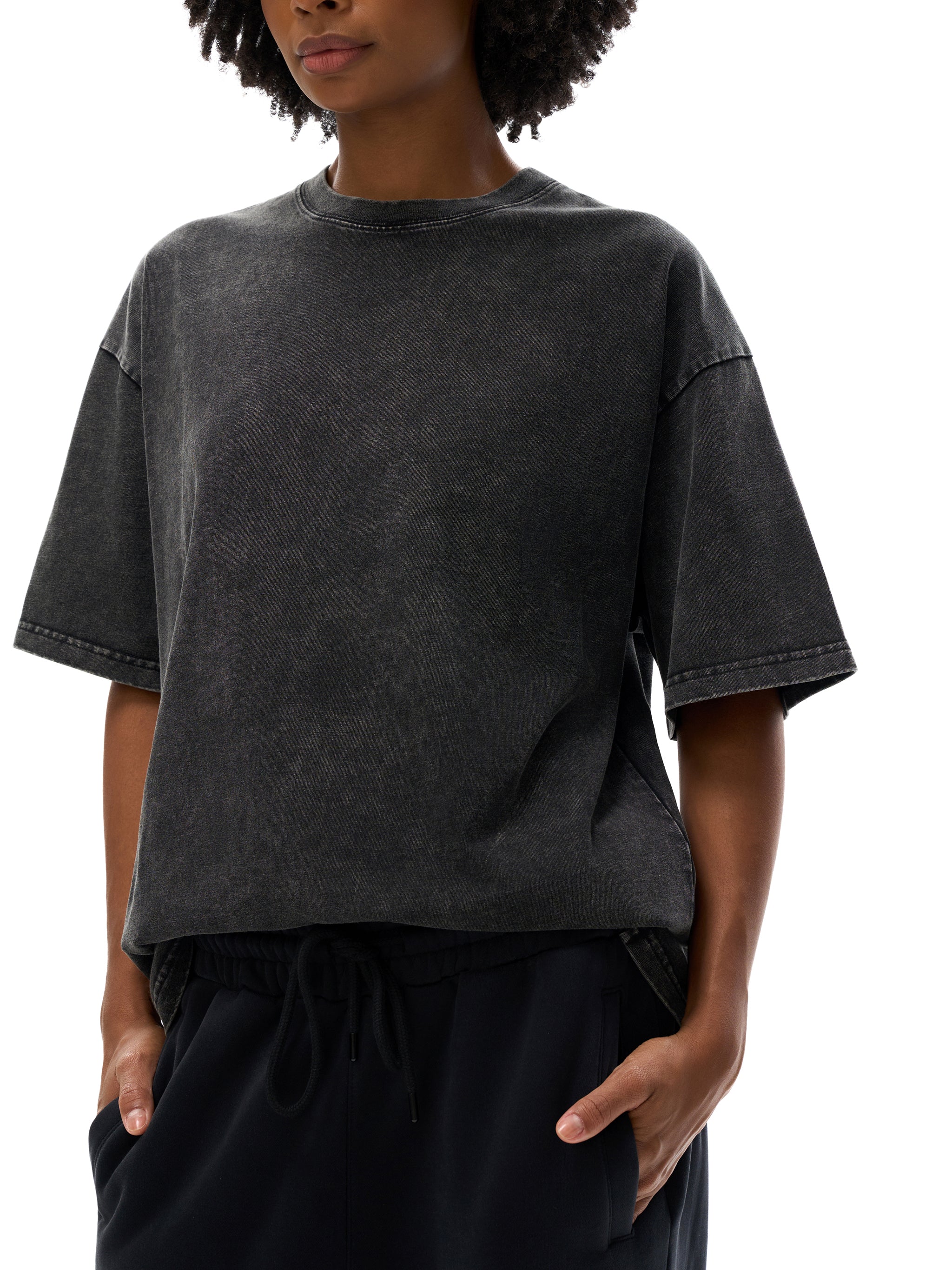 Espressotini Snow Washed Oversized Cotton T-Shirt