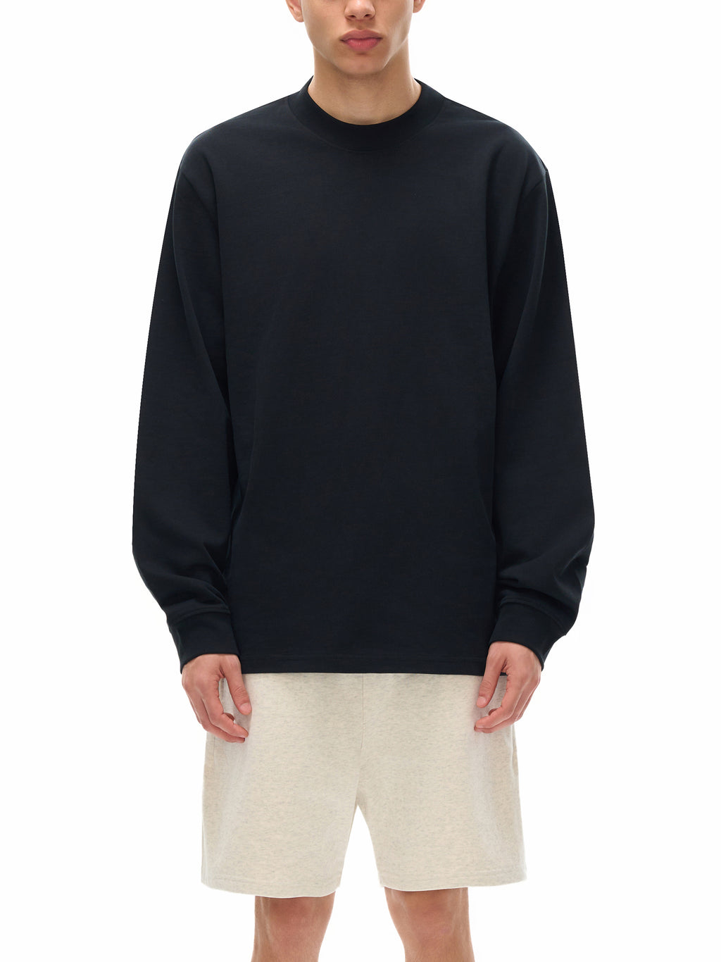 AHS Stained Glass- Blue Leaf Back- Non-Shrink Mock Neck Sweatshirt