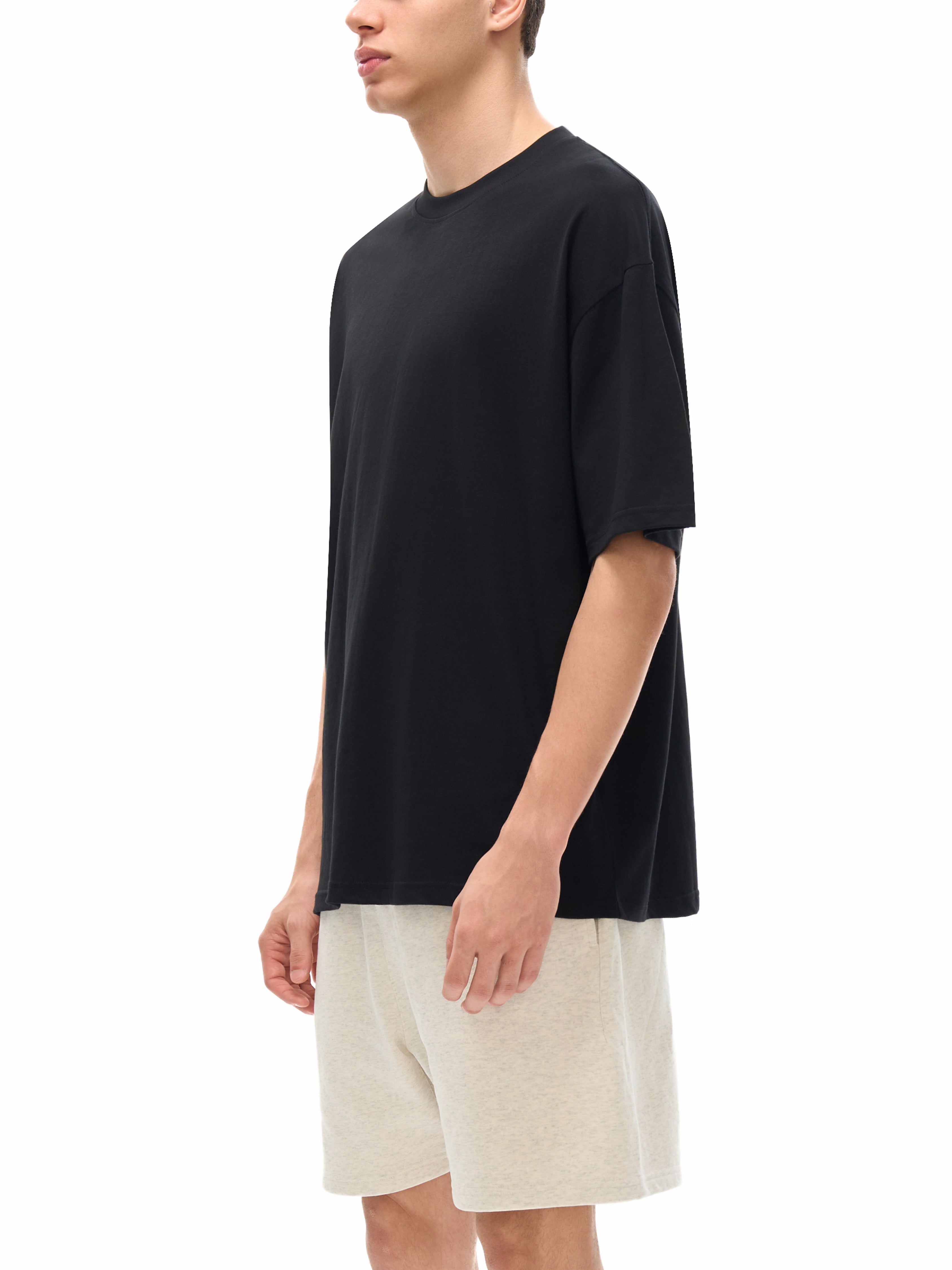 Oatmeal Streetwear Loose Drop Shoulder T-Shirt