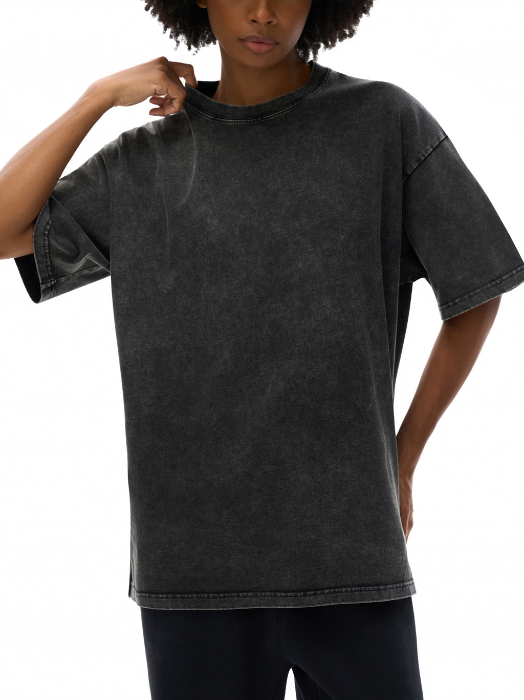 Espressotini Snow Washed Oversized Cotton T-Shirt