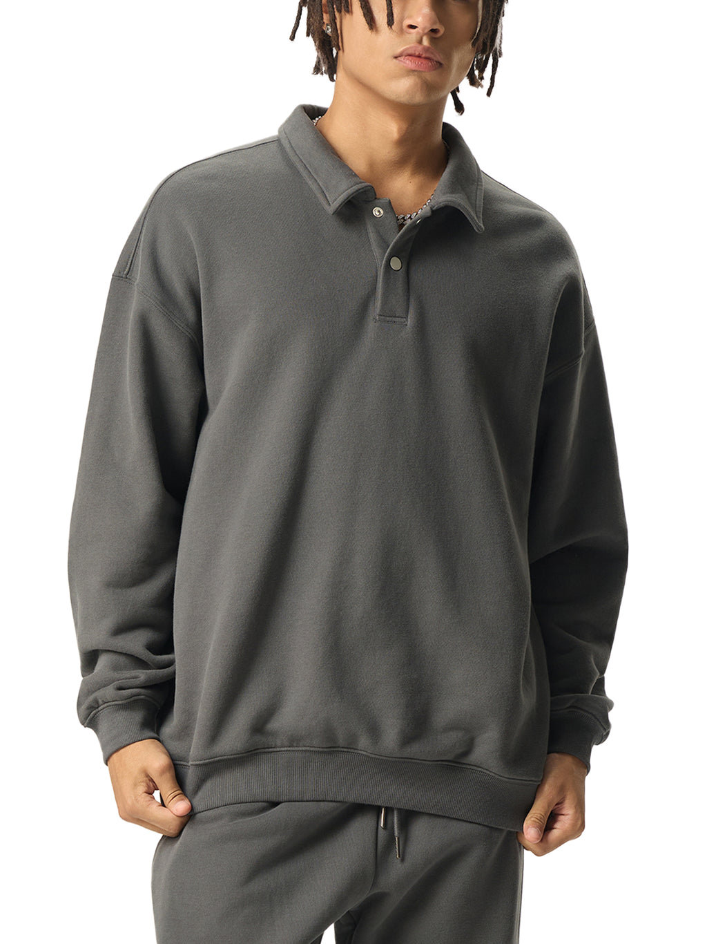 This Is Perfect Chipmunk Heavyweight Polo-Collar Sweatshirt