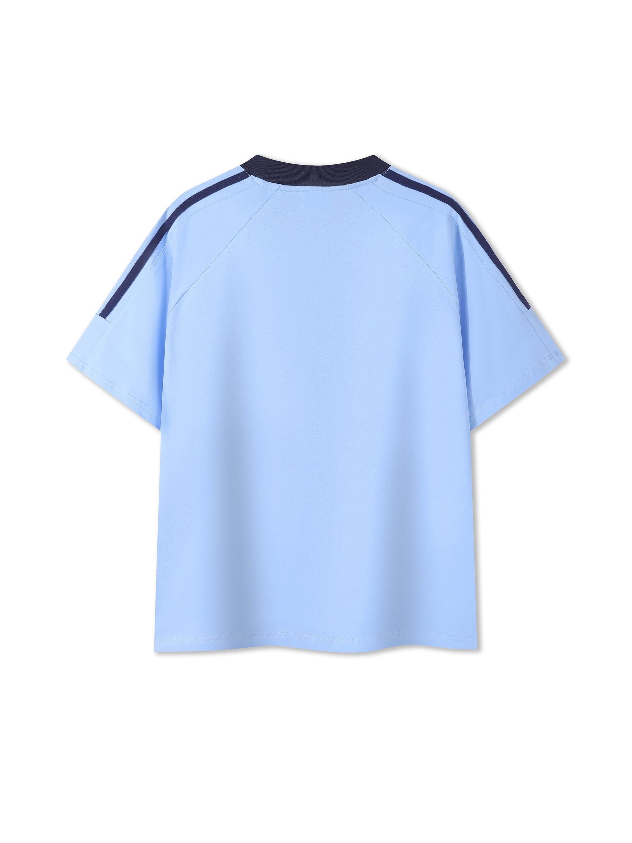 Bumbles Logo Contrast Tape Crewneck Cotton T-Shirt