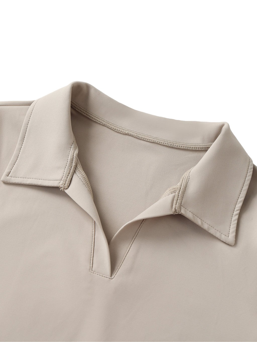 Dove + Deer Logo V-Neck Lapel Crop Top