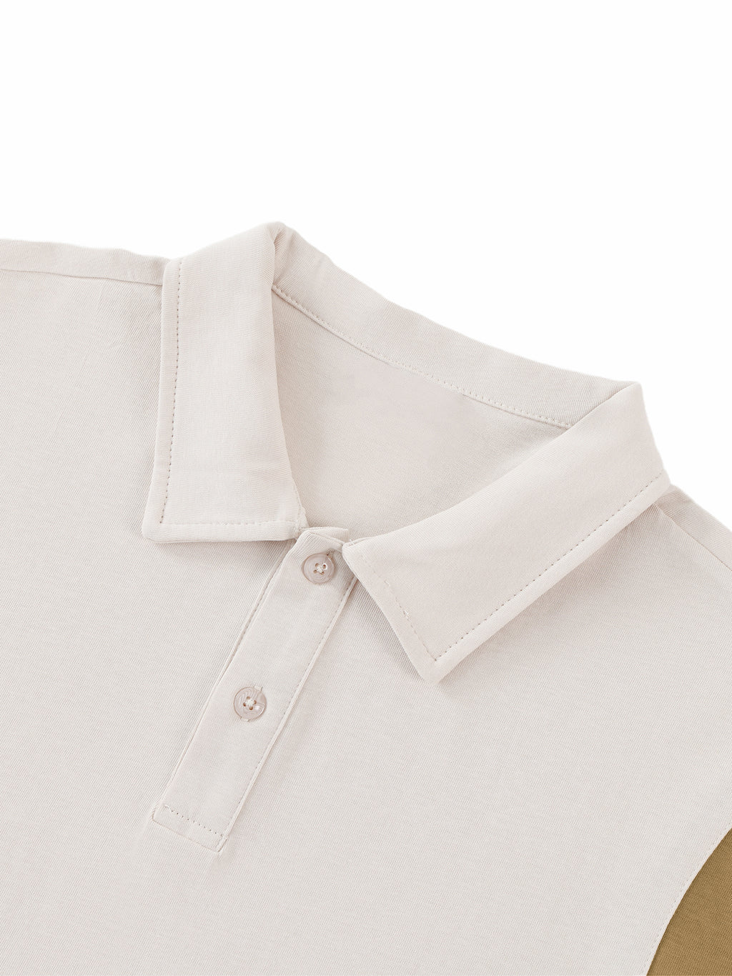 Tulip Crown/ City Hall Contrast Panel Cotton Polo Shirt