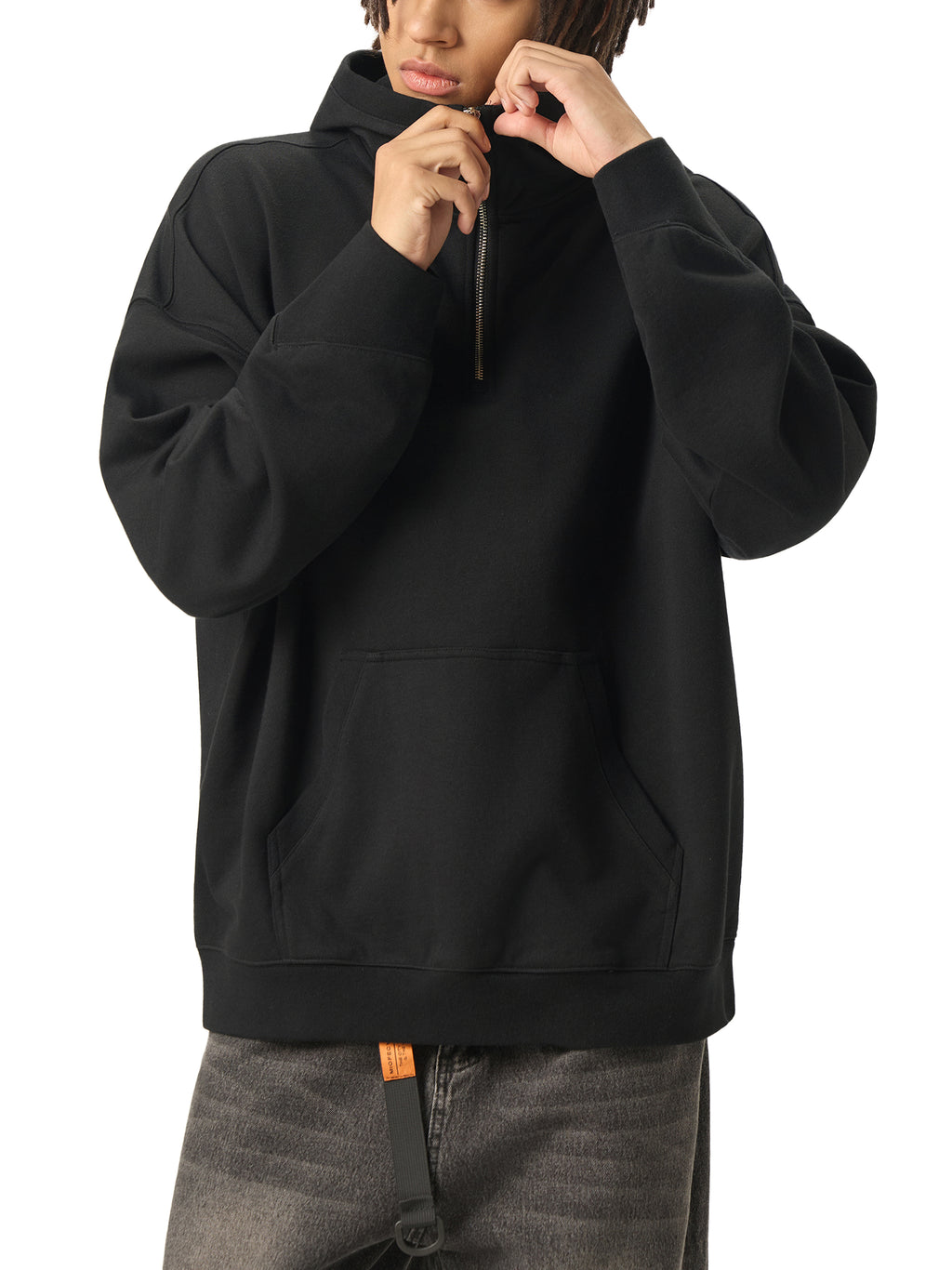 Bumbles Swarm Big Hood Half-Zip Fleece Hoodie