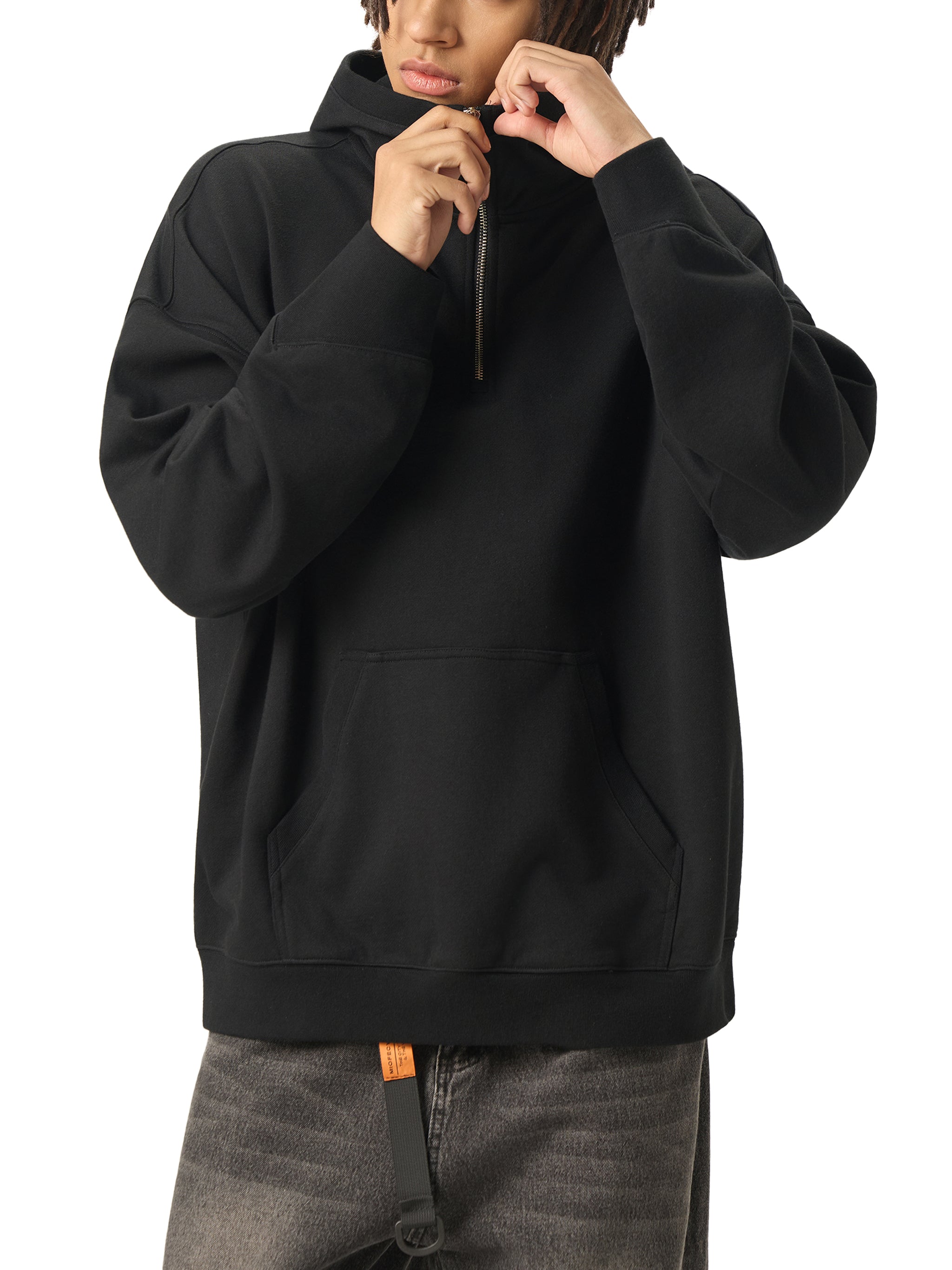 Bumbles Swarm Big Hood Half-Zip Fleece Hoodie