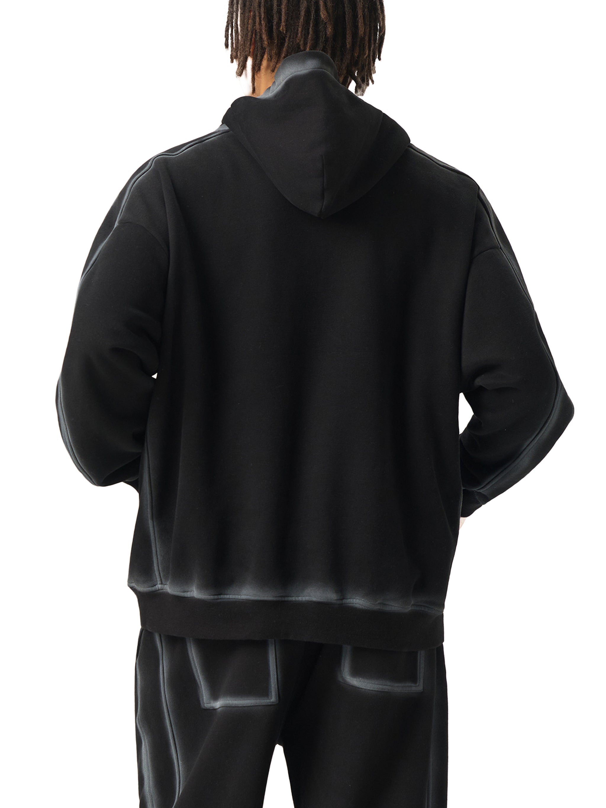 Bumbles Heart Wing Sunfaded Edge Fleece Hoodie