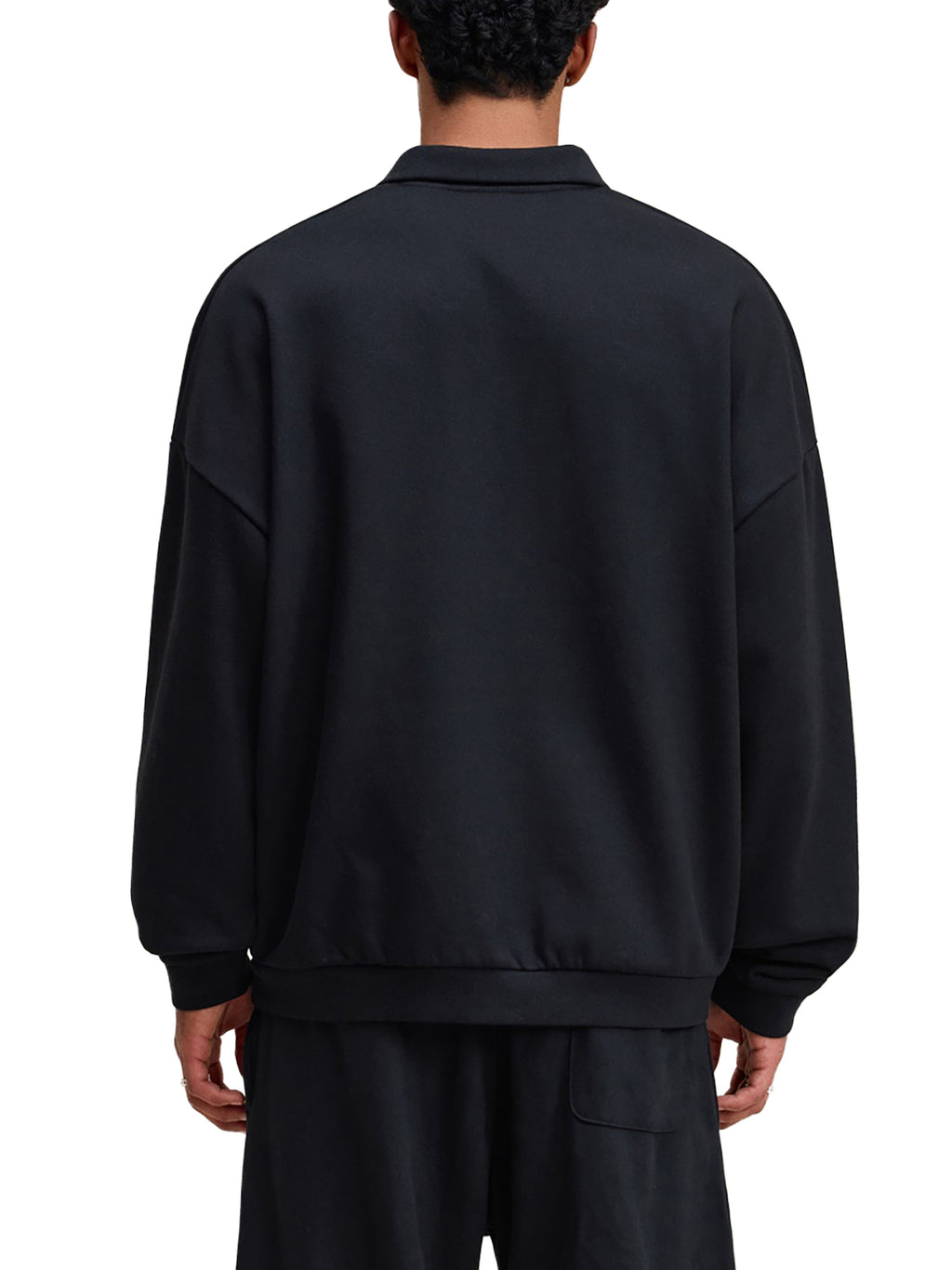 Geometric Beetle Heavyweight Fleece Polo Sweatshirt
