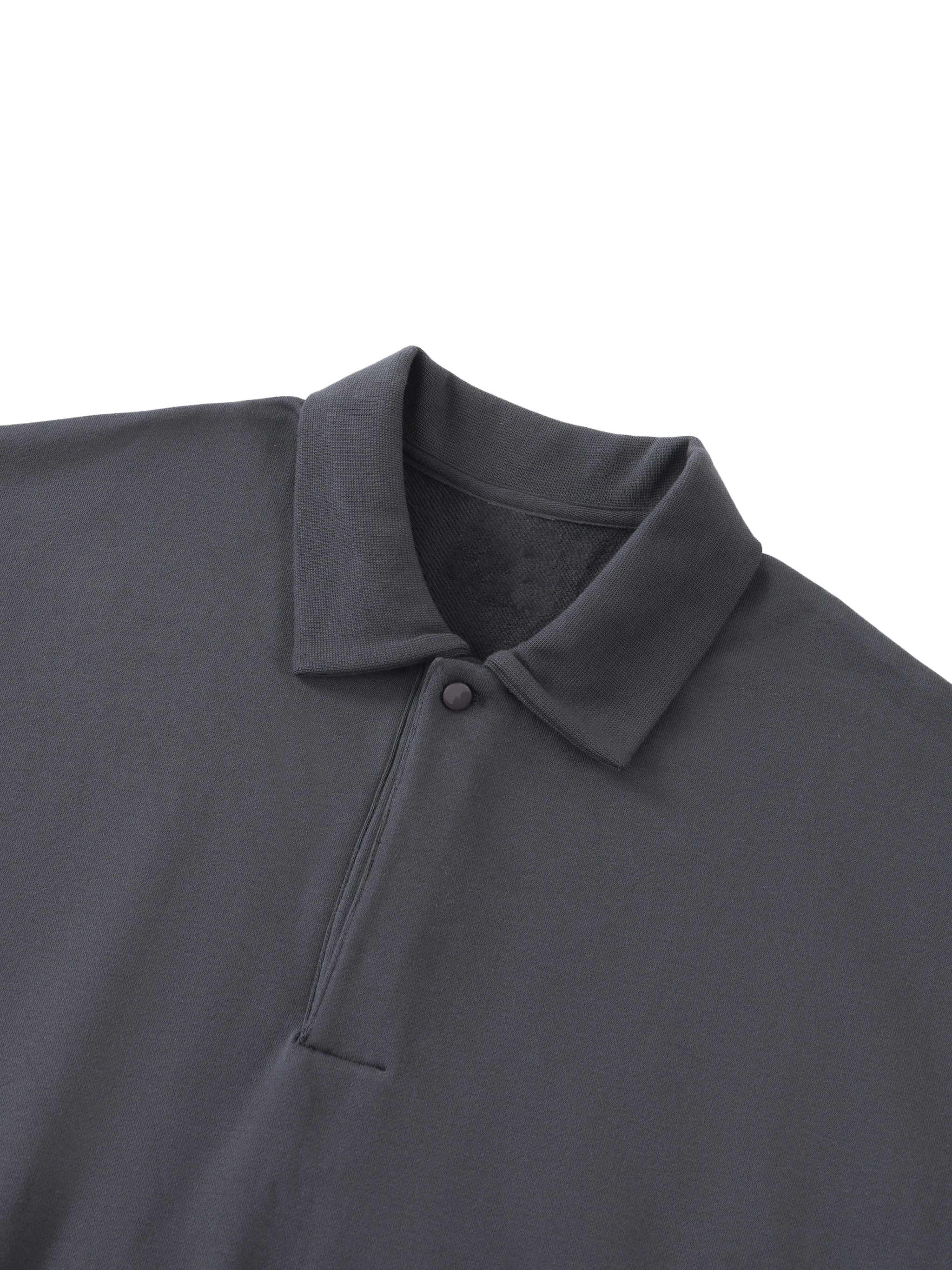 Geometric Beetle Heavyweight Fleece Polo Sweatshirt