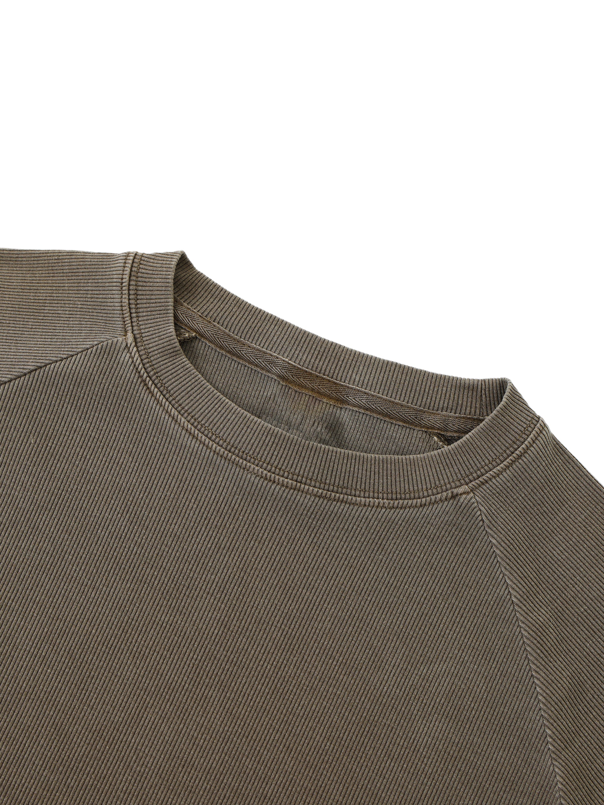 Dove + Deer Fall Logo Dyed Washed Raglan Long Sleeve Slim T-Shirt