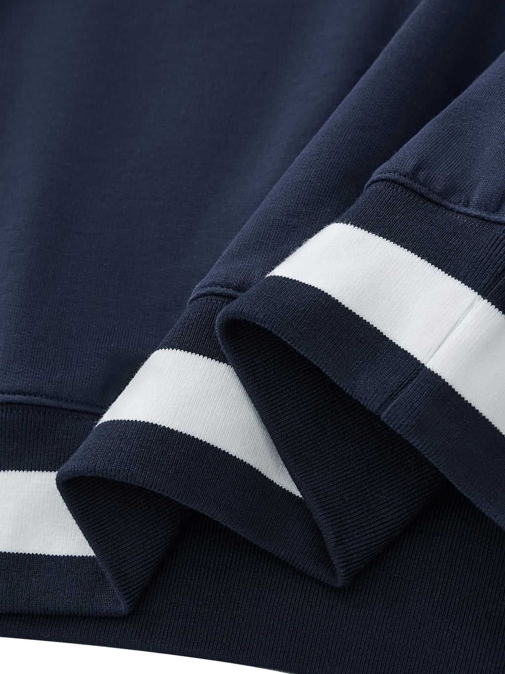 Dove+Deer City Plan V-Neck Contrast Collar Boxy Sweatshirt